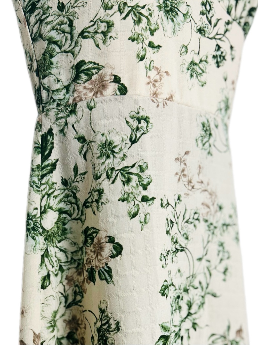NWOT -Floral Botanical Bustier-style Midi Dress - Picture 13 of 17